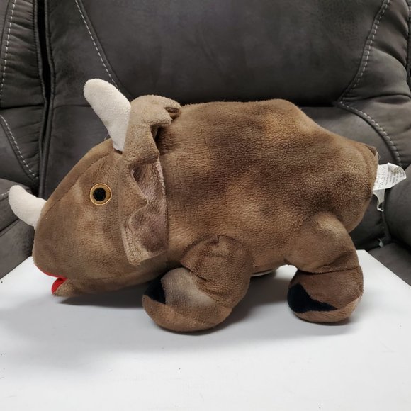 Plush Rhino Coin Bank - Brown - FAB NY - Picture 3 of 8